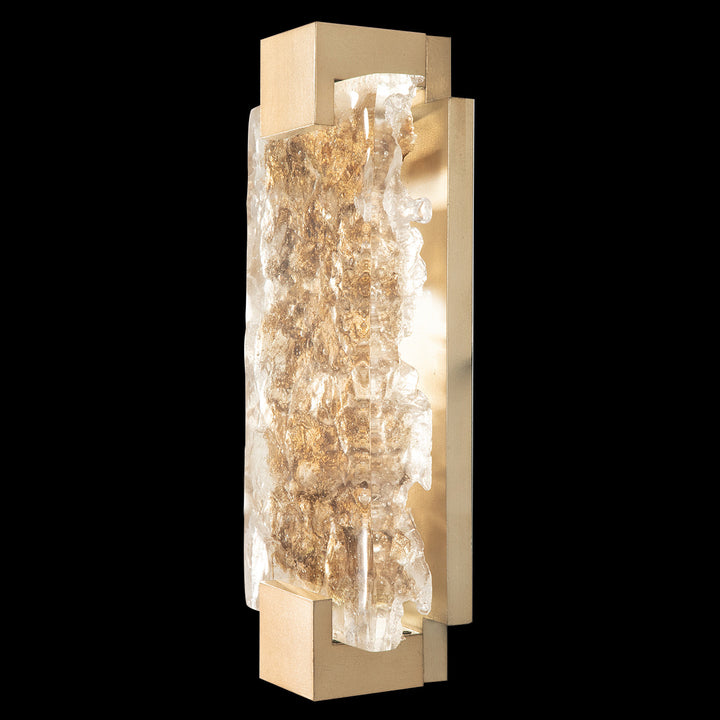 Fine Art Handcrafted Lighting Terra 15.75"H Sconce in Standard Soft Gold Leaf, Gold Leaf (896650-32ST)