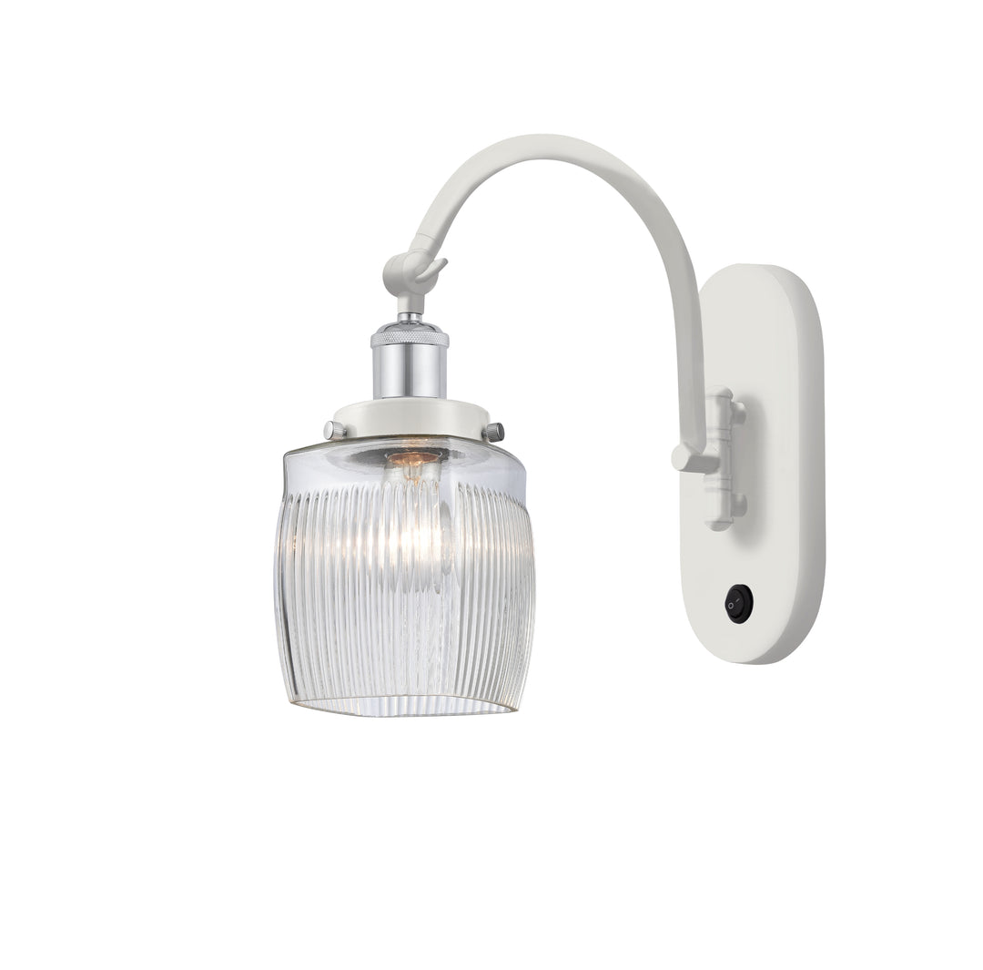 Innovations Lighting Colton Sconce - White Polished Chrome