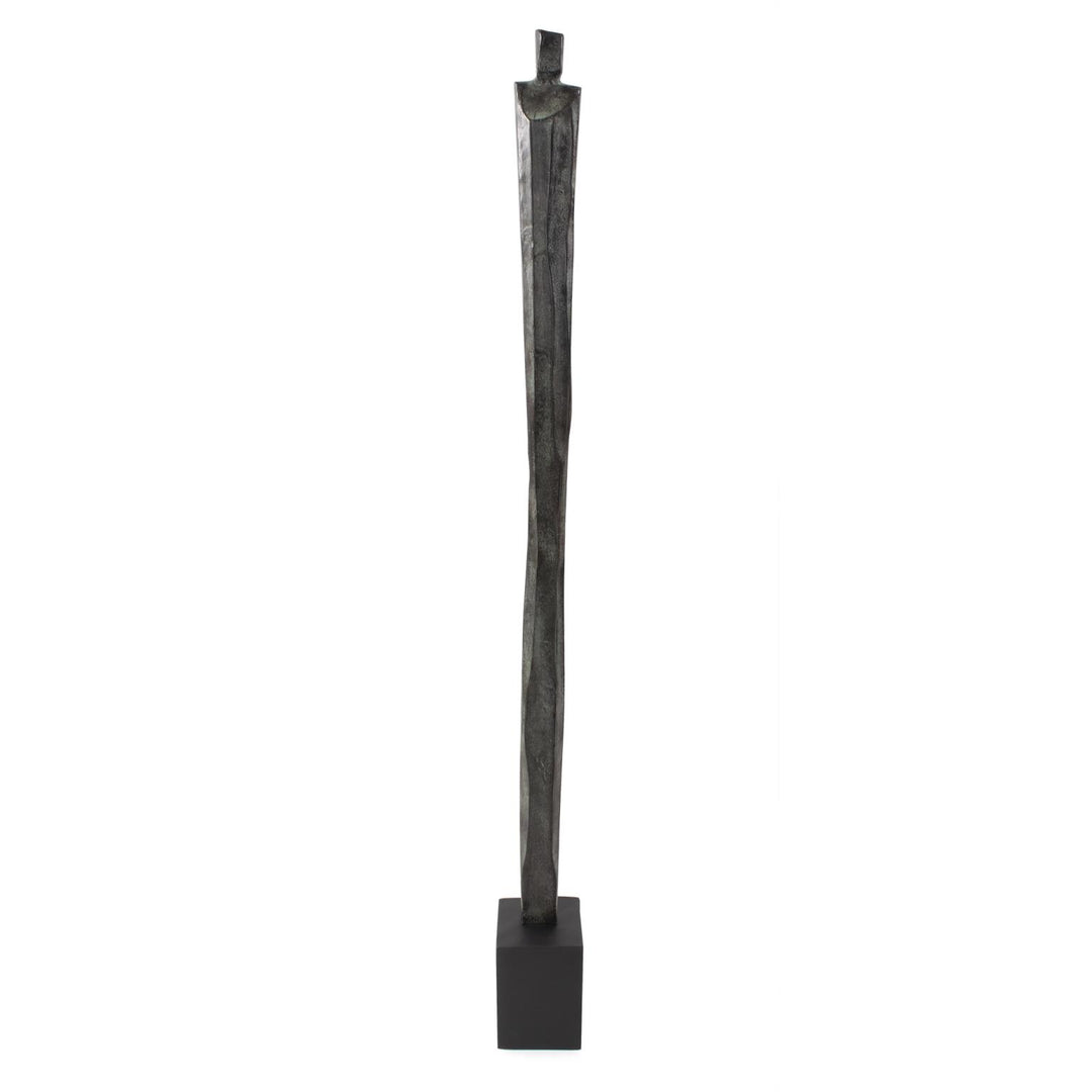 Howard Elliott Male Fortitude Aluminum Sculpture Aged Copper