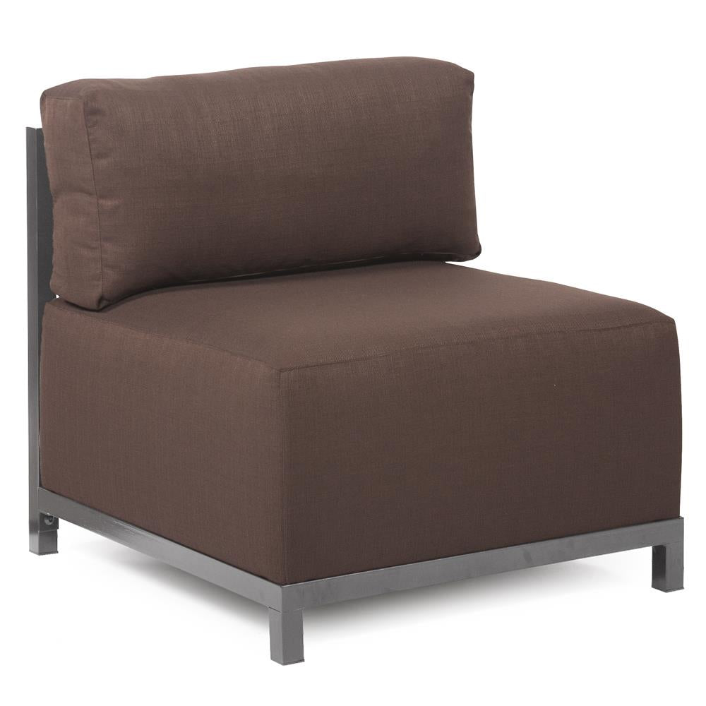 Howard Elliott Collection Axis Chair Sterling Chocolate Slipcover (Cover Only)