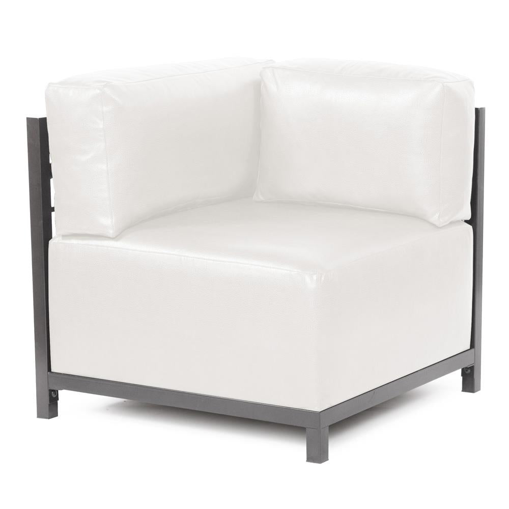 Howard Elliott Collection Axis Corner Chair Avanti White Slipcover (Cover Only)