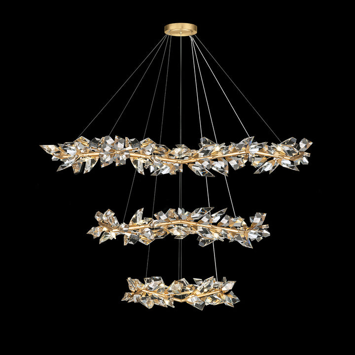 Fine Art Handcrafted Lighting Foret 71"W Round Pendant 921940 (Model 921940)