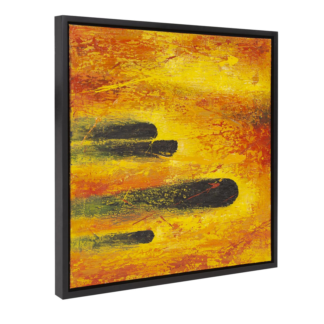 Howard Elliott Collection Comet Yellow Flare Hand Painted Original Art