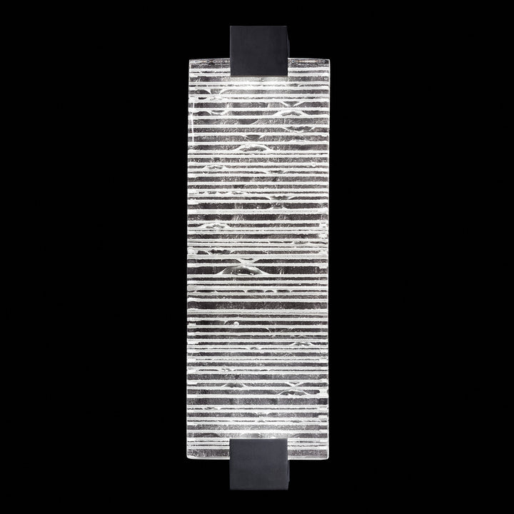 Fine Art Handcrafted Lighting Terra 21.75"H Sconce in Standard Black Iron, Rake Clear (896750-15ST)