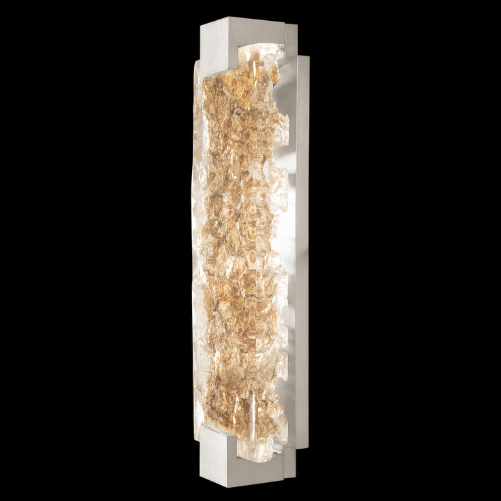 Fine Art Handcrafted Lighting Terra 21.75"H Sconce in Standard Silver Leaf, Gold Leaf (896750-22ST)