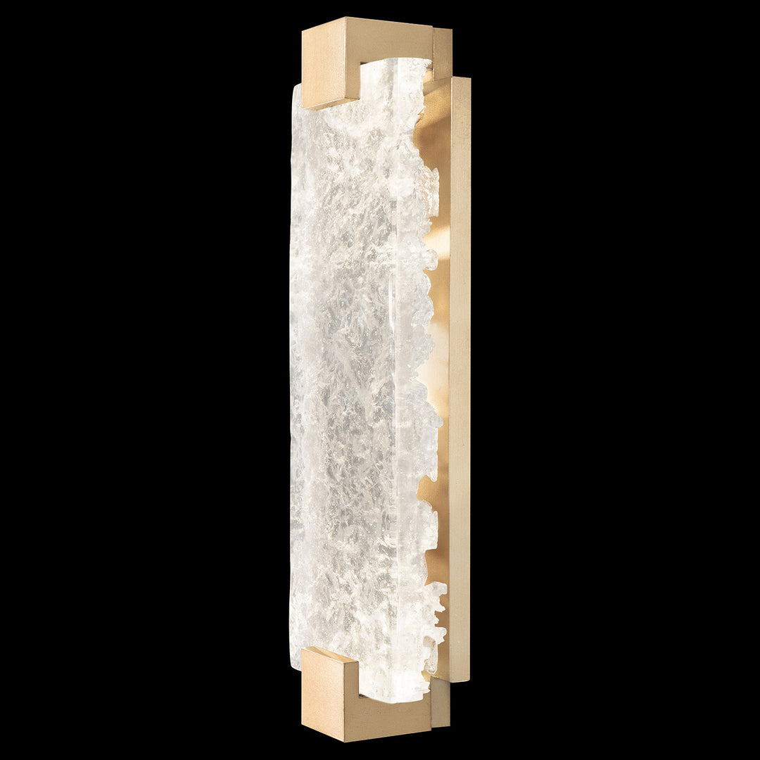 Fine Art Handcrafted Lighting Terra 21.75"H Sconce in Standard Soft Gold Leaf, Clear (896750-31ST)