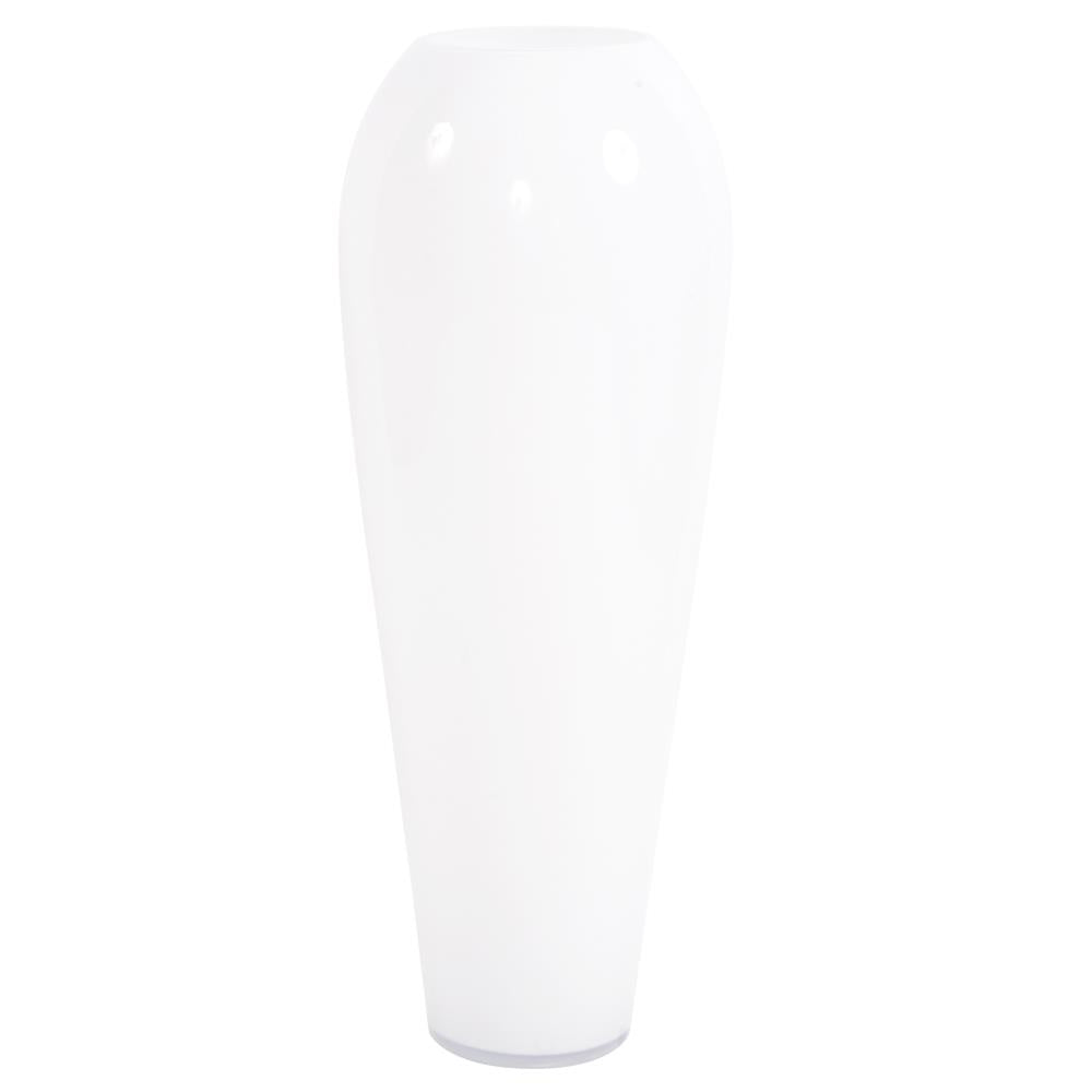 Howard Elliott Collection Hand Blown White Glass Oversized Vase - Large