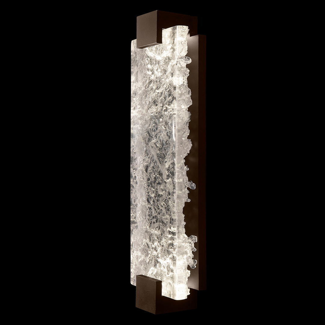 Fine Art Handcrafted Lighting Terra 21.75"H Sconce in Bronze, Clear (896750-41ST)