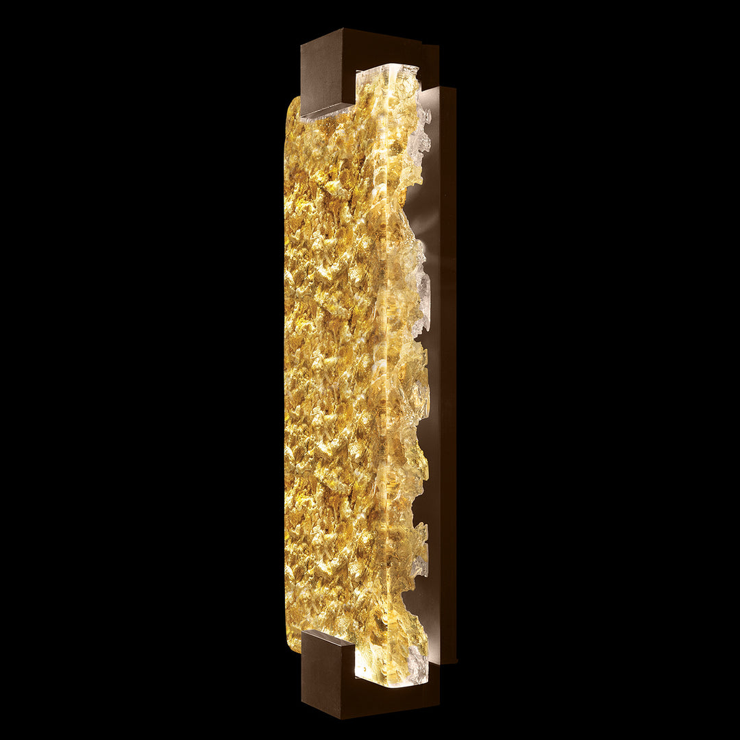 Fine Art Handcrafted Lighting Terra 21.75"H Sconce in Bronze, Gold Leaf (896750-42ST)
