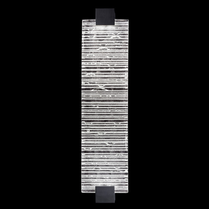 Fine Art Handcrafted Lighting Terra 27.75"H Sconce in Standard Black Iron, Rake Clear (896850-15ST)