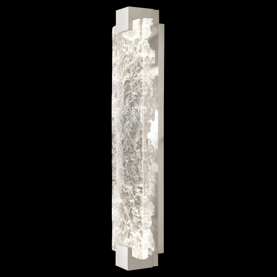 Fine Art Handcrafted Lighting Terra 27.75"H Sconce in Standard Silver Leaf, Clear (896850-21ST)
