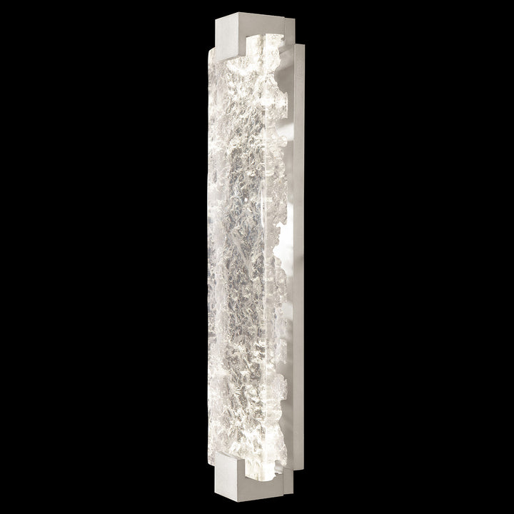 Fine Art Handcrafted Lighting Terra 27.75"H Sconce in Standard Silver Leaf, Clear (896850-21ST)