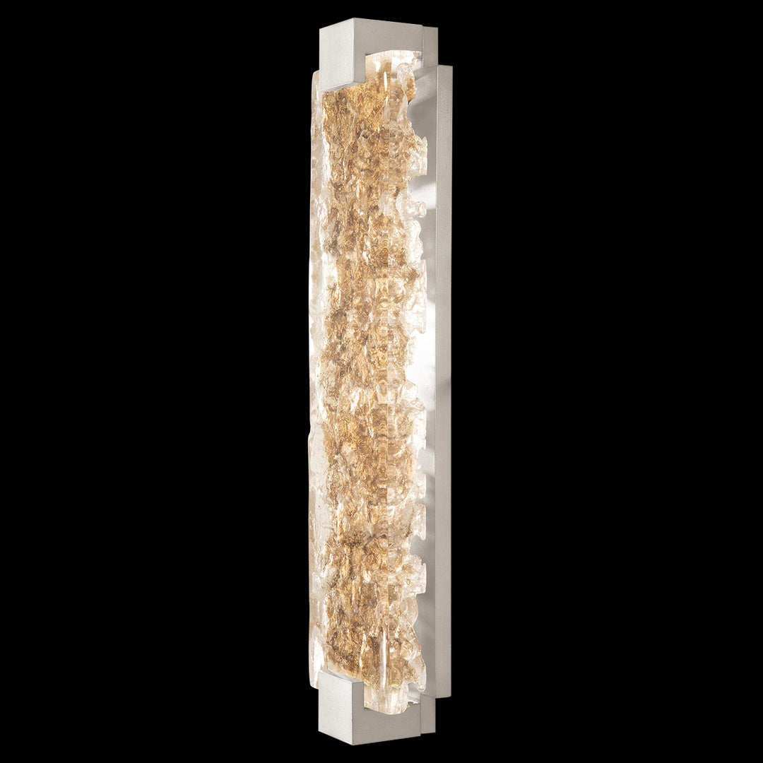 Fine Art Handcrafted Lighting Terra 27.75"H Sconce in Standard Silver Leaf, Gold Leaf (896850-22ST)