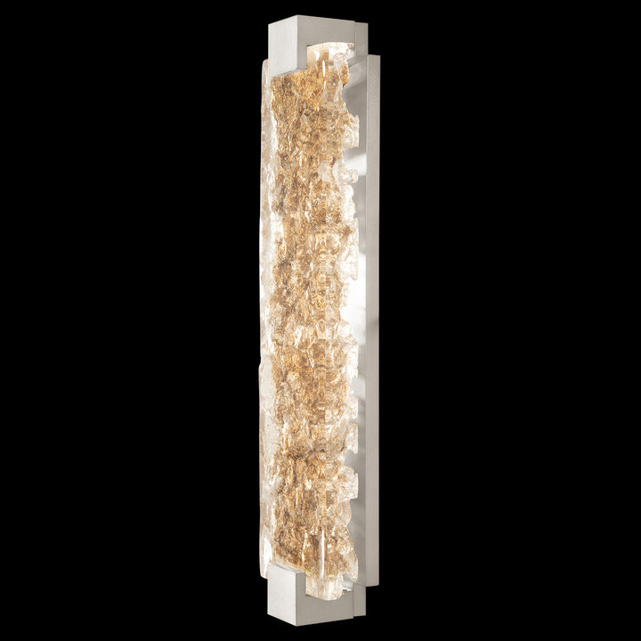 Fine Art Handcrafted Lighting Terra 27.75"H Sconce in Standard Silver Leaf, Gold Leaf (896850-22ST)