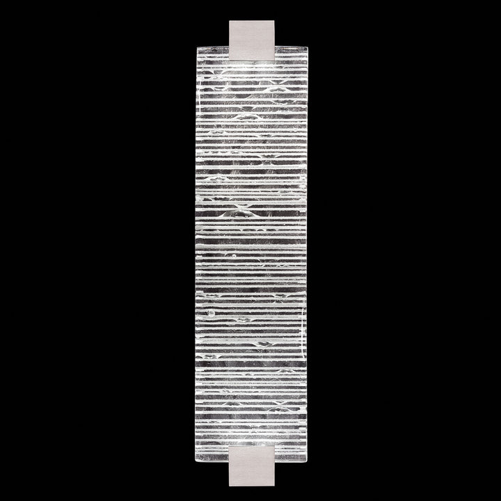 Fine Art Handcrafted Lighting Terra 27.75"H Sconce in Standard Silver Leaf, Rake Clear (896850-25ST)