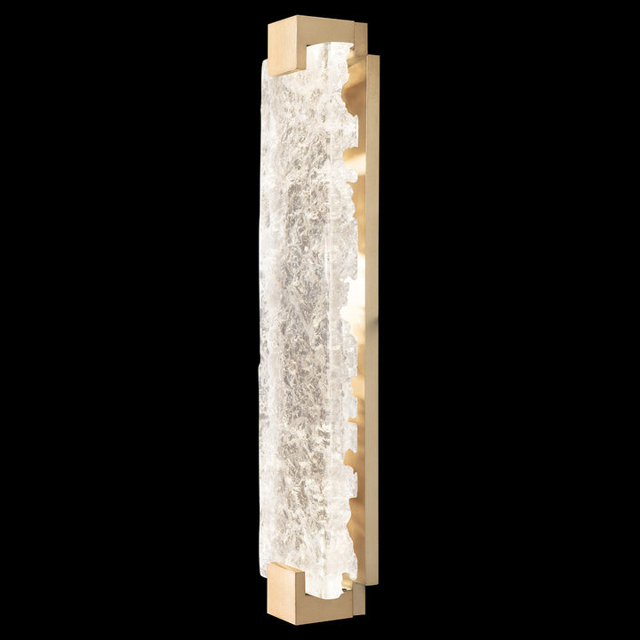 Fine Art Handcrafted Lighting Terra 27.75"H Sconce in Standard Soft Gold Leaf, Clear (896850-31ST)