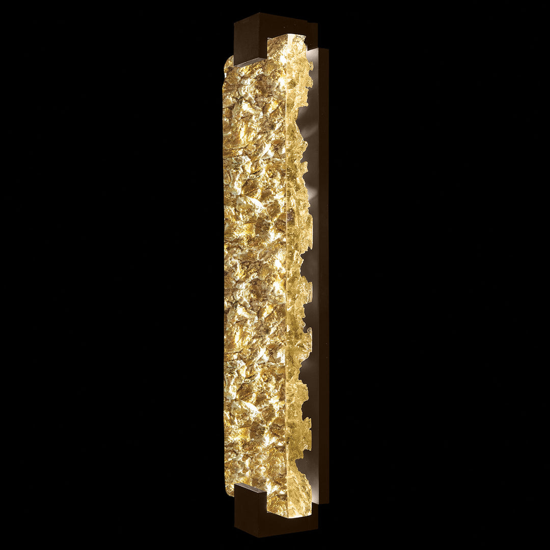 Fine Art Handcrafted Lighting Terra 27.75"H Sconce in Bronze, Gold Leaf (896850-42ST)
