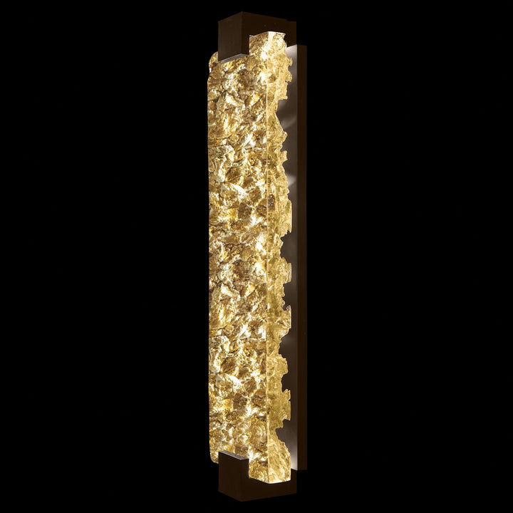 Fine Art Handcrafted Lighting Terra 27.75"H Sconce in Bronze, Gold Leaf (896850-42ST)