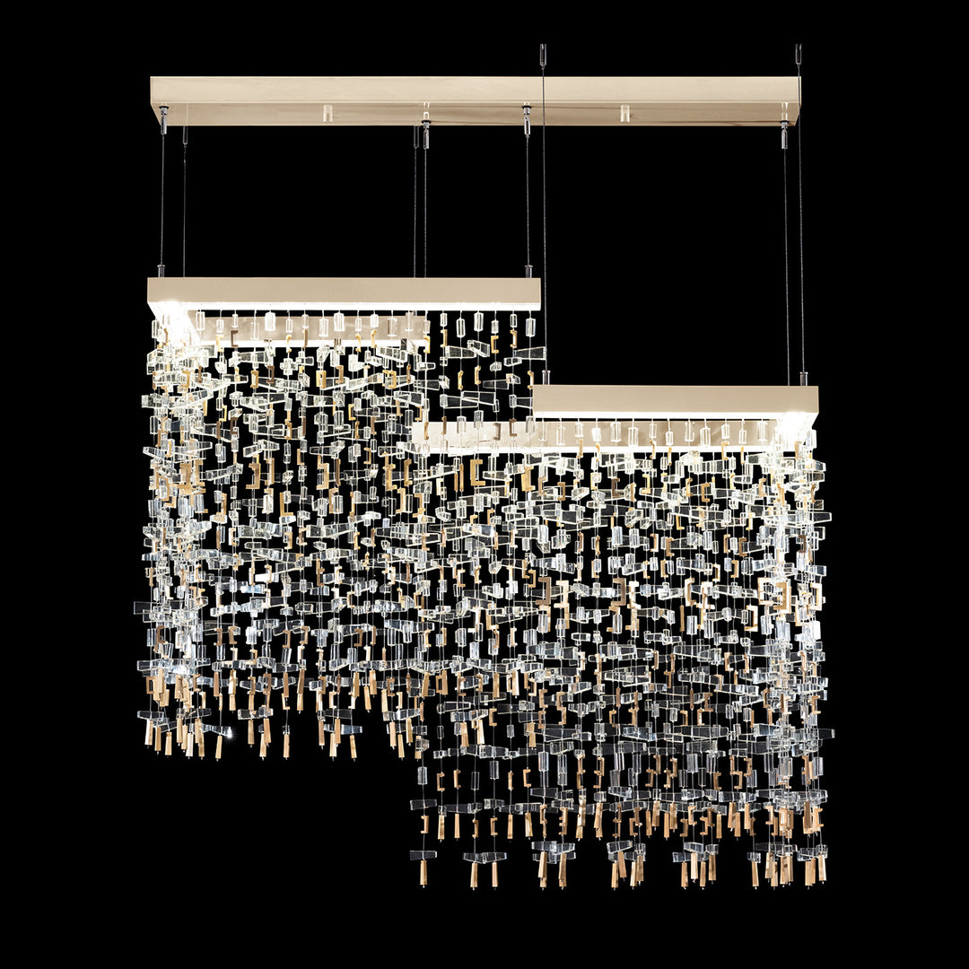 Fine Art Handcrafted Lighting Capri 38"W Rectangular Pendant (Model 950840)