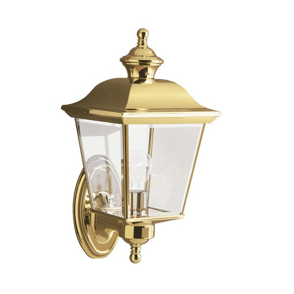 Kichler Bay Shore Outdoor Wall Outdoor Wall Lights Kichler Polished Brass 7x15.5