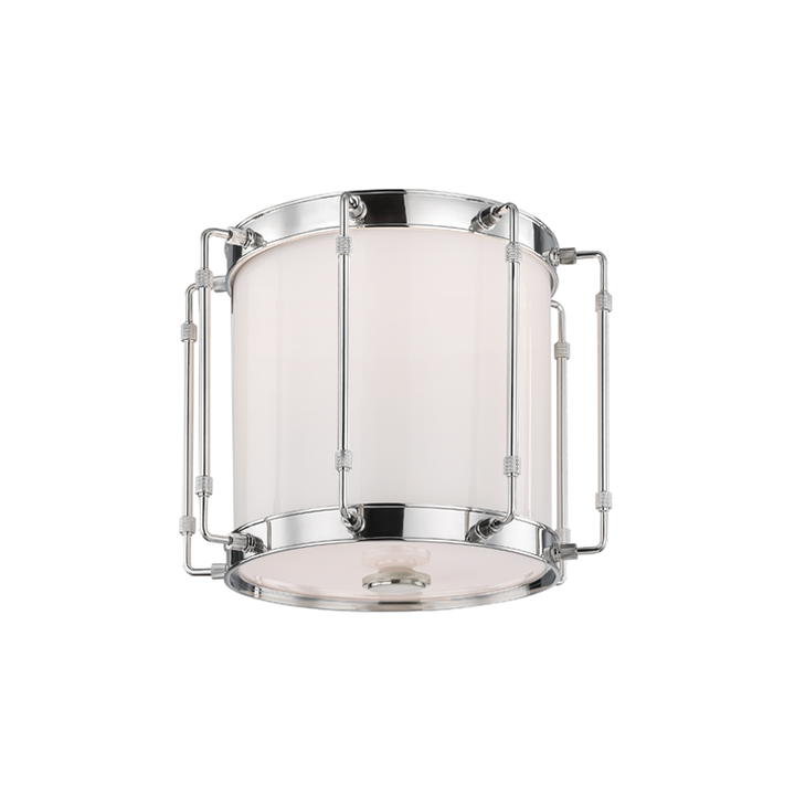 Hudson Valley Lighting Hyde Park Flush Mount Ceiling Flush Mounts Hudson Valley Lighting Polished Nickel  