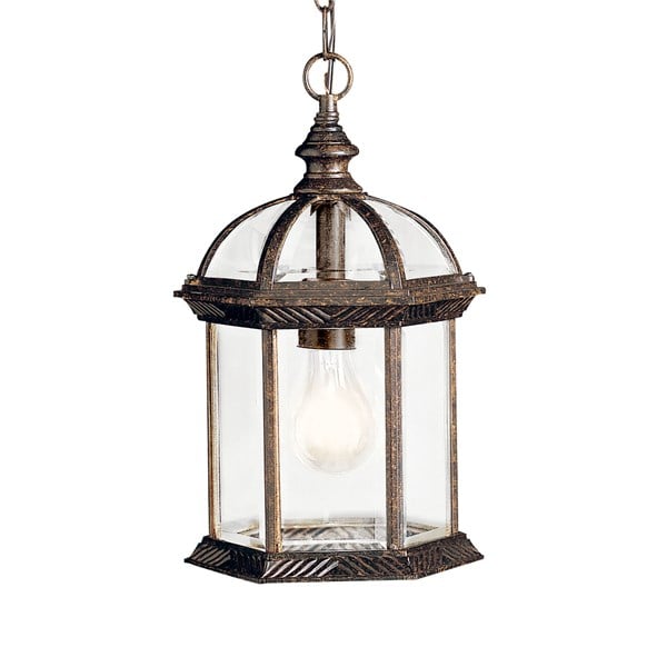 Kichler Barrie  Outdoor Hanging Pendant Outdoor Hanging Lights Kichler Tannery Bronze 8x13.5 