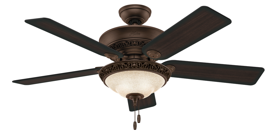 Hunter 52 inch Italian Countryside Ceiling Fan with LED Light Kit and Pull Chain