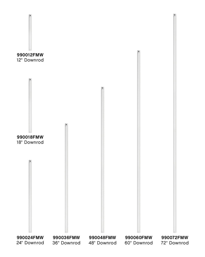 Hinkley 24" Downrod Fan Accessories Hinkley Matte White  