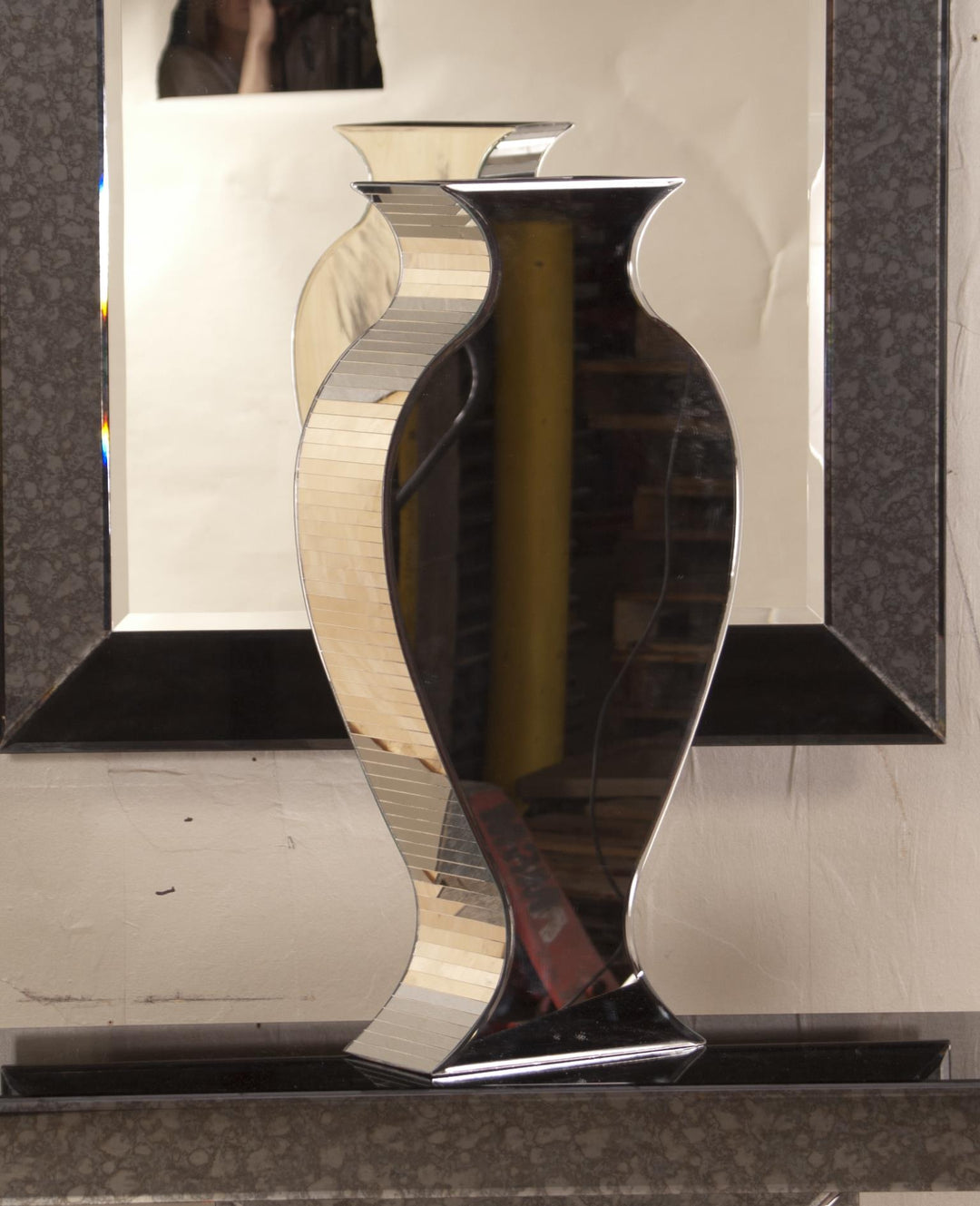 Howard Elliott Collection Rounded Mirrored Vase - Tall