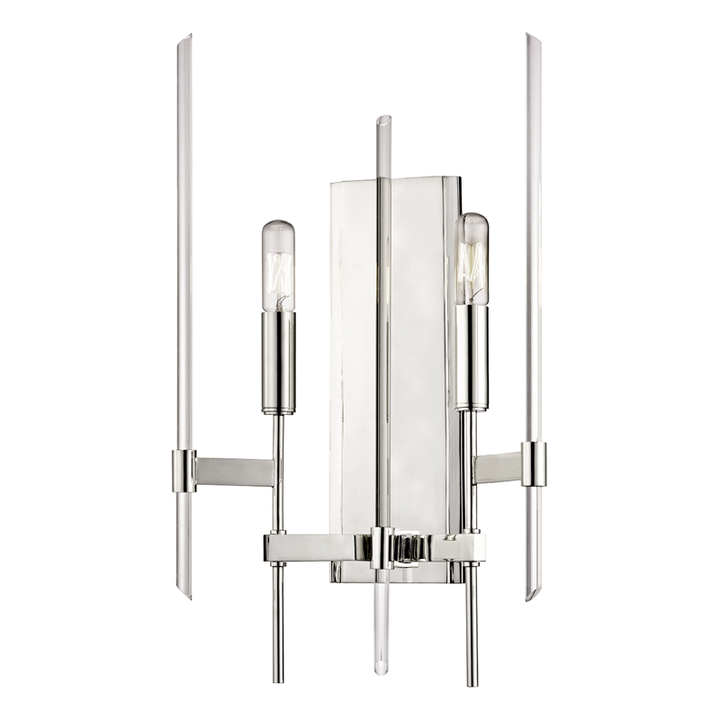 Hudson Valley Lighting Bari Wall Sconce Wall Sconces Hudson Valley Lighting Polished Nickel  