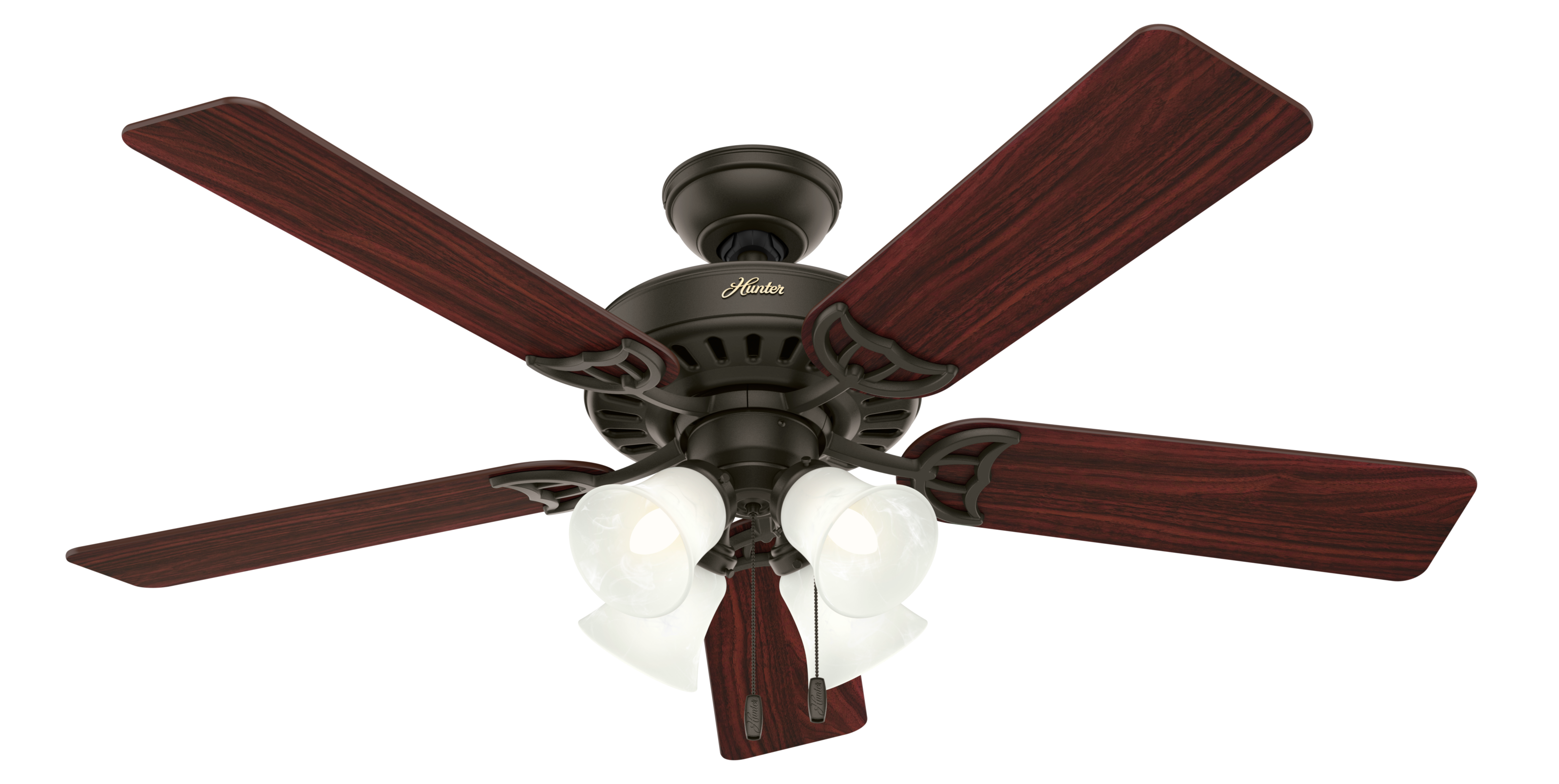 Hunter 52 inch Studio Series Ceiling Fan with LED Light Kit and Pull Chain Ceiling Fan Hunter   