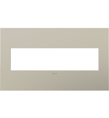 Legrand adorne Satin Nickel 4-Gang wall plate
