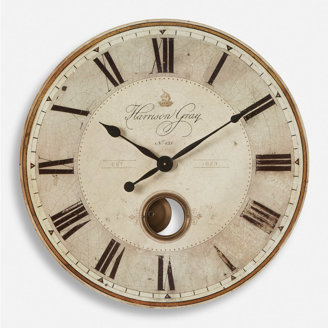 Uttermost Harrison Gray 30" Wall Clocks