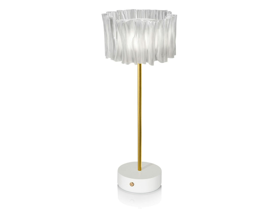 Slamp Accordéon Battery Table Lamp - Prisma/White