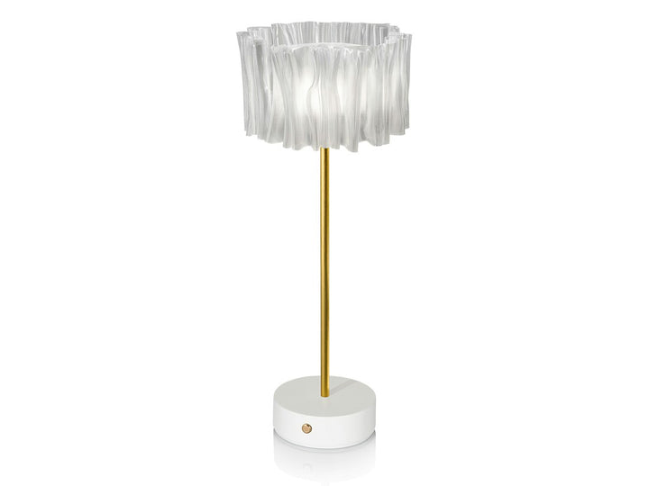 Slamp Accordéon Battery Table Lamp - Prisma/White