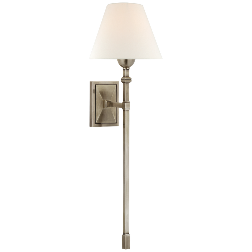 Visual Comfort & Co. Jane Large Single Tail Sconce Wall Sconces Visual Comfort & Co. Antique Nickel  