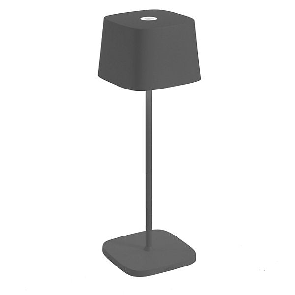 Zafferano America Ofelia Table Lamp Cordless Lamps Zafferano America Dark Grey  