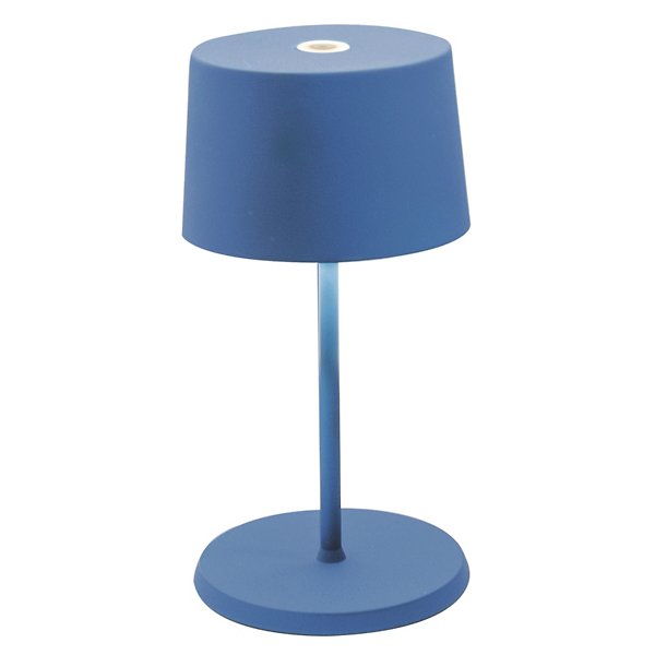 Zafferano America Olivia Mini Table Lamp Cordless Lamps Zafferano America Capri Blue  