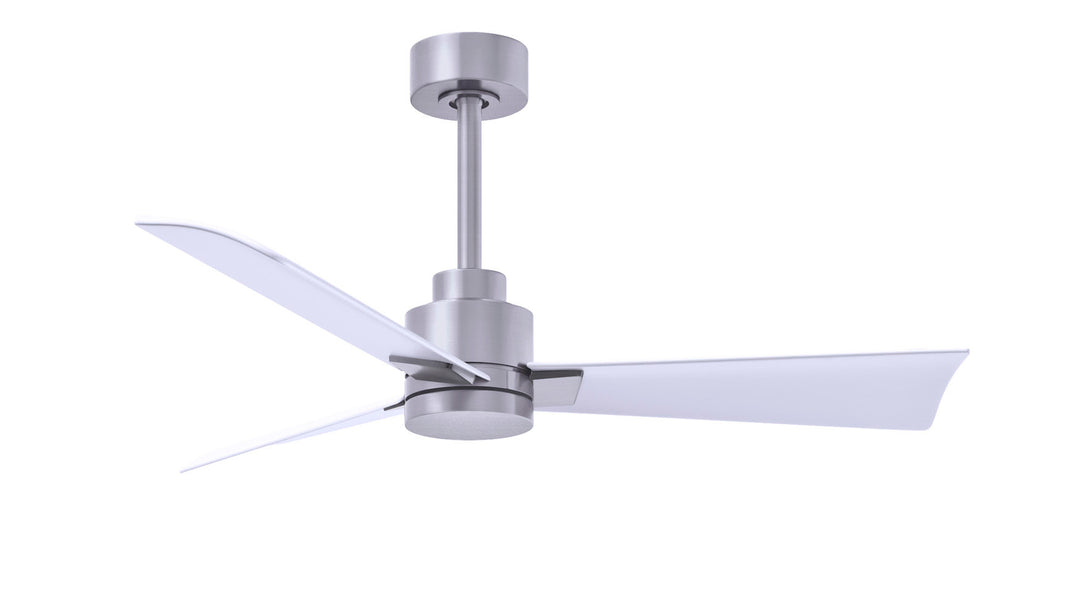 Matthews Fan Company Alessandra - 72" Indoor Ceiling Fans Matthews Fan Company Brushed Nickel Matte White No