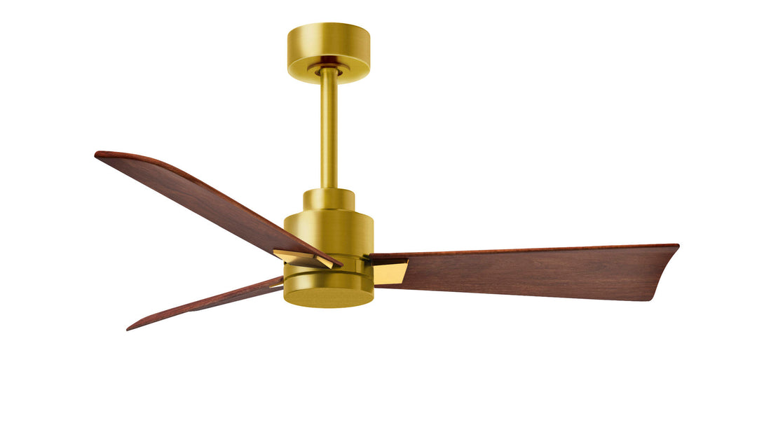 Matthews Fan Company Alessandra - 56" Indoor Ceiling Fans Matthews Fan Company Brushed Brass Walnut No