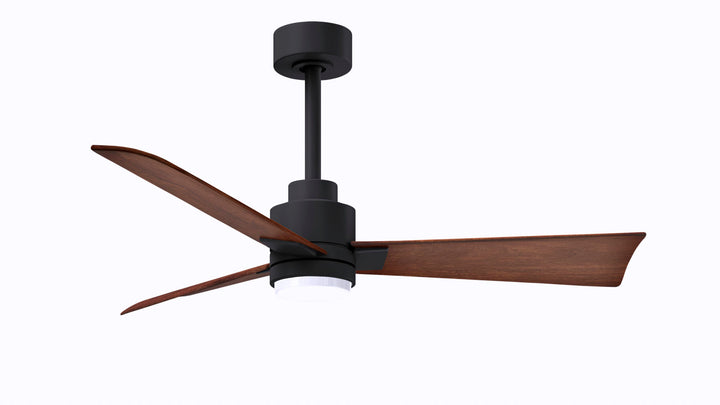 Matthews Fan Company Alessandra - 56" Indoor Ceiling Fans Matthews Fan Company Matte Black Walnut Yes