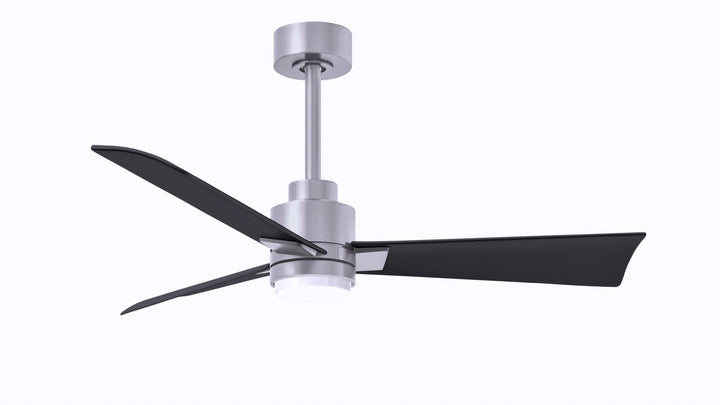 Matthews Fan Company Alessandra - 72" Indoor Ceiling Fans Matthews Fan Company Brushed Nickel Matte Black Yes