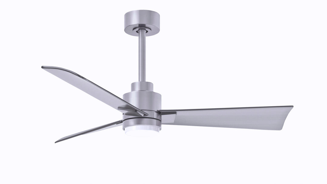 Matthews Fan Company Alessandra - 56" Indoor Ceiling Fans Matthews Fan Company Brushed Nickel Brushed Nickel Yes