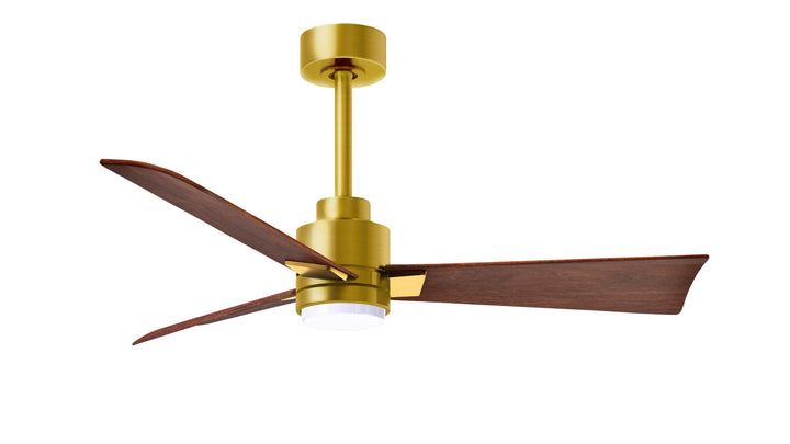 Matthews Fan Company Alessandra - 56" Indoor Ceiling Fans Matthews Fan Company Brushed Brass Walnut Yes