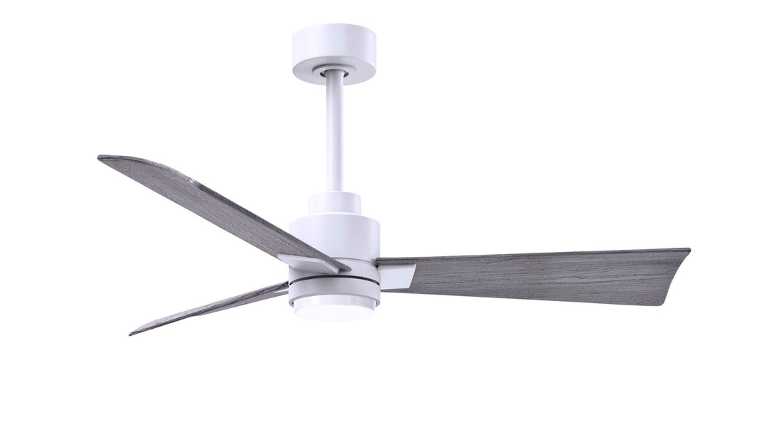 Matthews Fan Company Alessandra - 56" Indoor Ceiling Fans Matthews Fan Company Matte White Barn Wood Yes