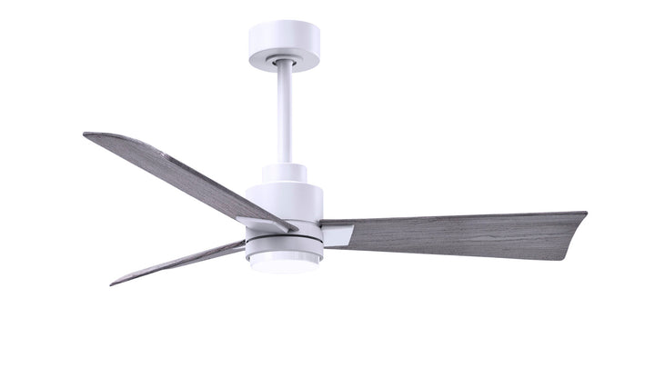 Matthews Fan Company Alessandra - 72" Indoor Ceiling Fans Matthews Fan Company Matte White Barn Wood Yes