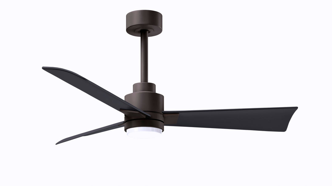 Matthews Fan Company Alessandra - 72" Indoor Ceiling Fans Matthews Fan Company Textured Bronze Matte Black Yes