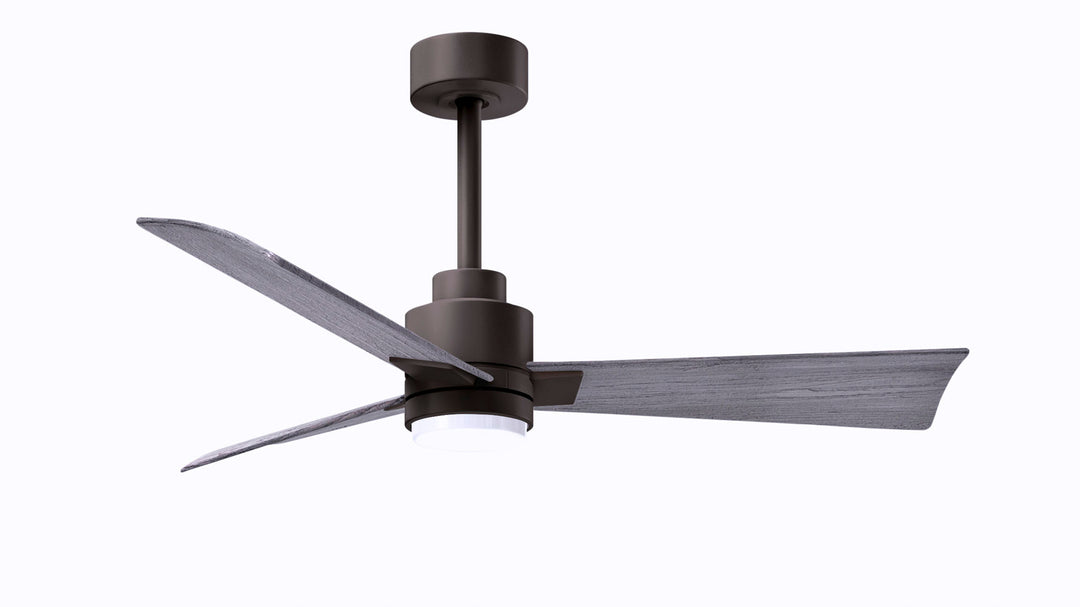 Matthews Fan Company Alessandra - 42" Indoor Ceiling Fans Matthews Fan Company Textured Bronze Barn Wood Yes