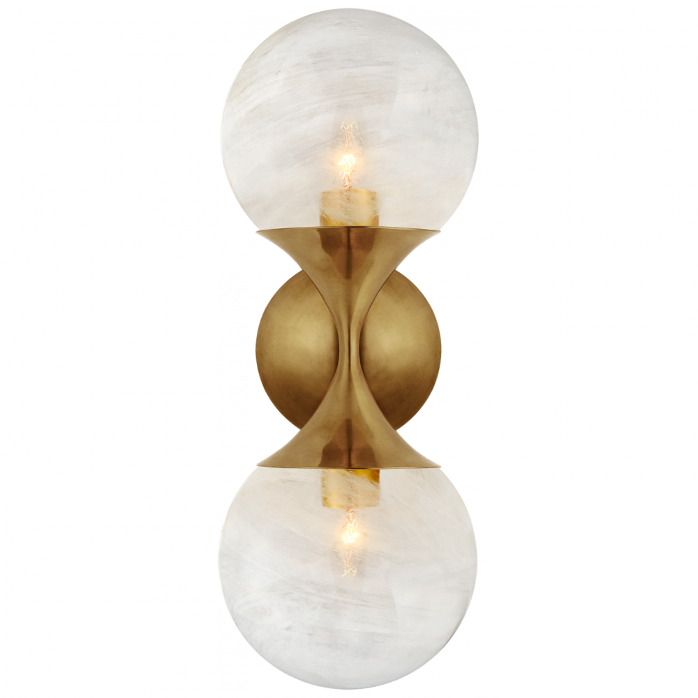 Visual Comfort & Co. Cristol Small Double Sconce Wall Sconces Visual Comfort & Co.   