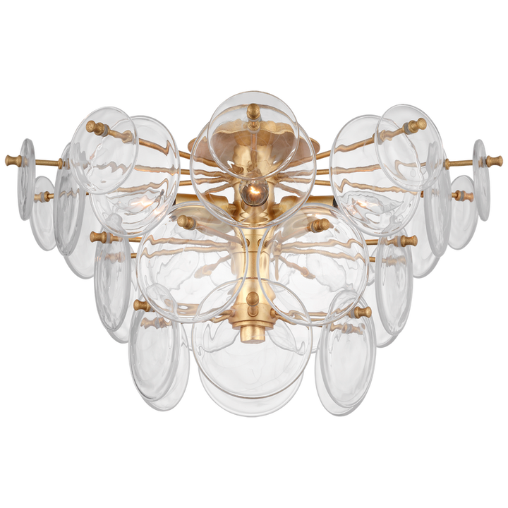 Visual Comfort & Co. Loire Large Tiered Flush Mount Ceiling Flush Mounts Visual Comfort & Co. Gild  